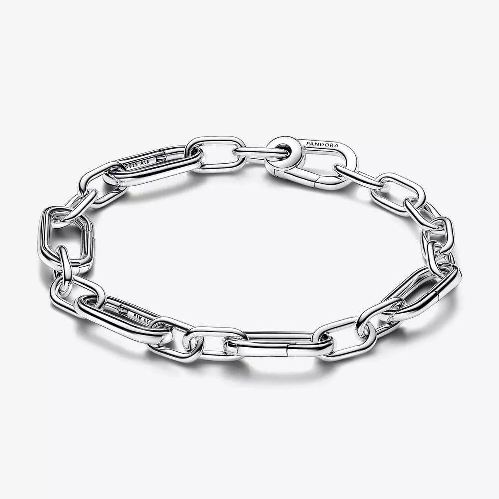 bracciale maglia link small con 5 link apribili pandora me 593363c00