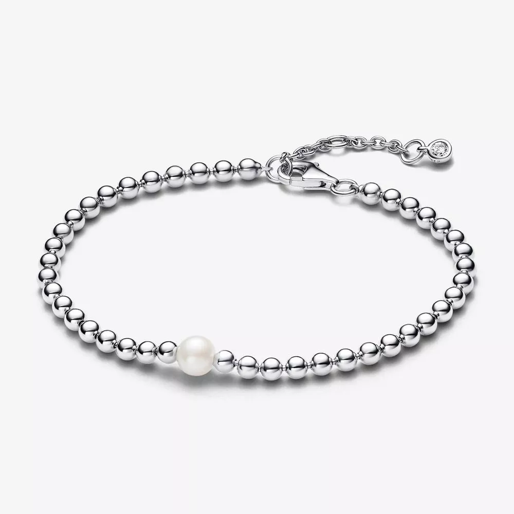 bracciale pandora con perla dacqua dolce coltivata e sfere 593173c01