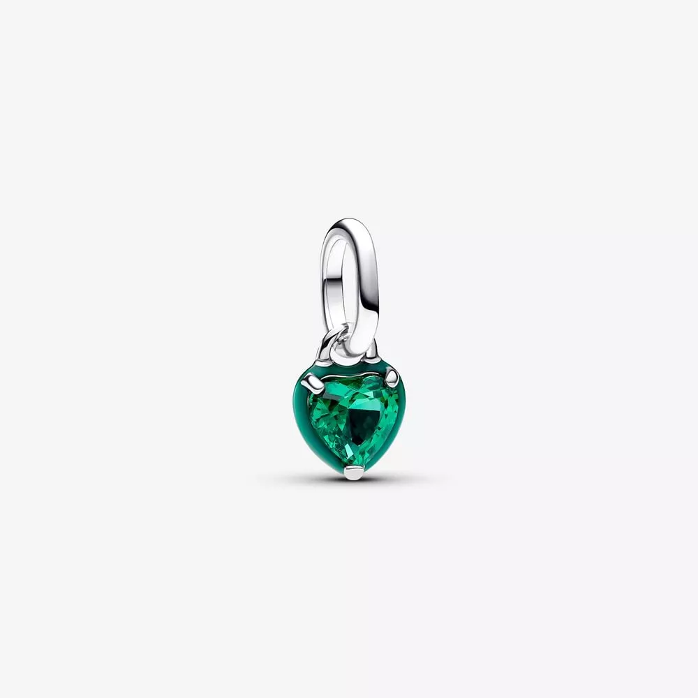 charm mini pendente green chakra heart pandora me 793042c03