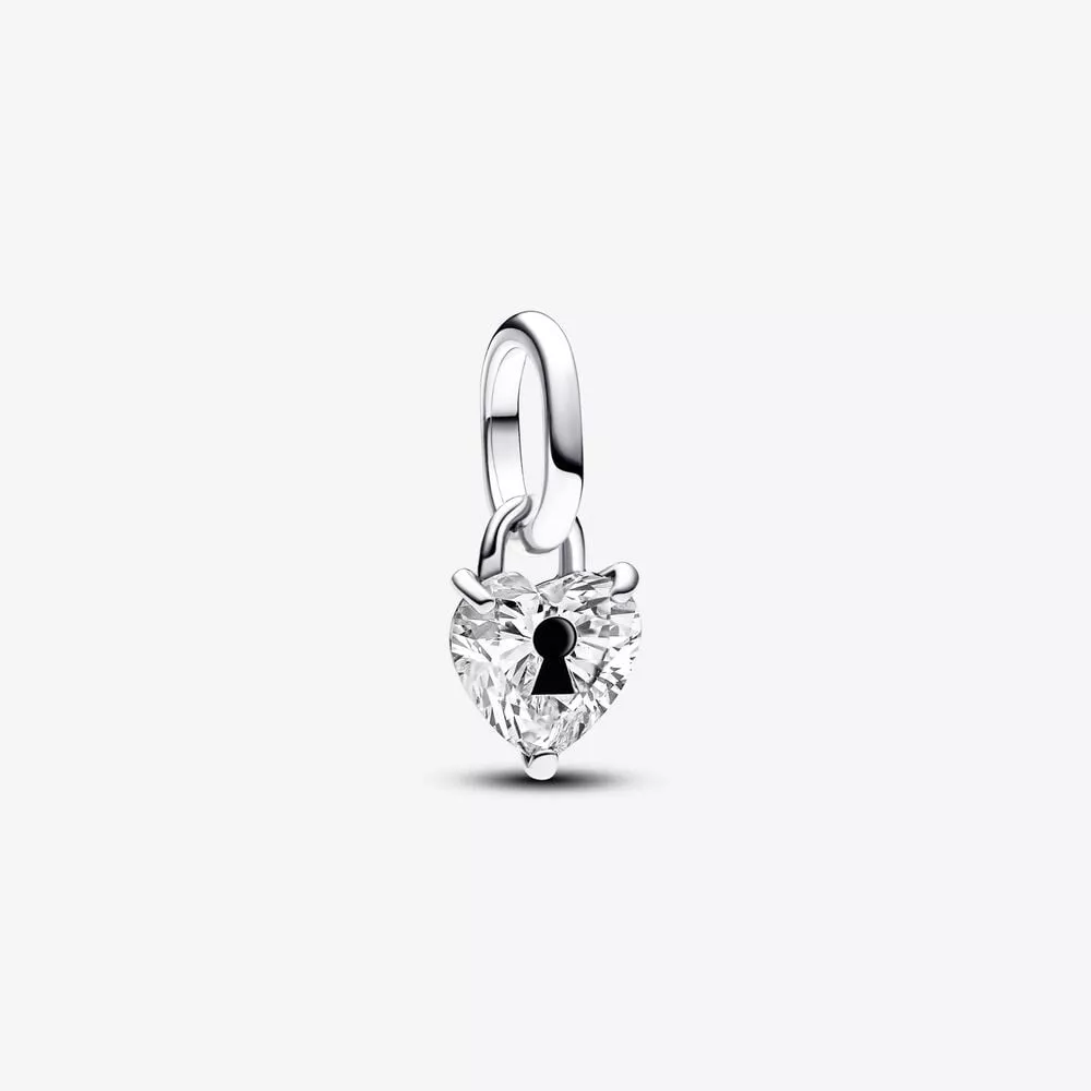 charm mini pendente keyhole heart pandora me 793086c01
