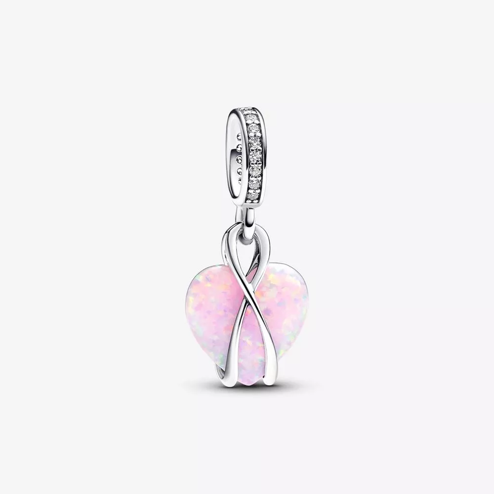 charm pandora pendente cuore di mamma rosa opalescente 793202c01