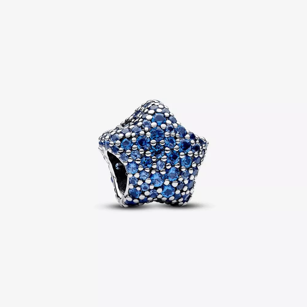 charm pandora stella pavè blu 793026c01