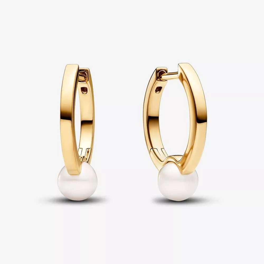 orecchini cerchi pandora con perle dacqua dolce coltivate 263170c01