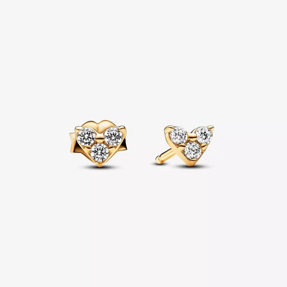 orecchini pandora cuori con tre pietre 263003c01