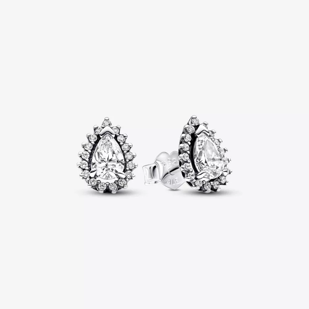 orecchini pandora punto luce goccia e pavè 292834c01