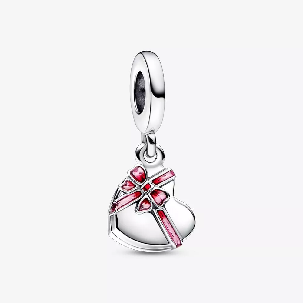 pandora apribile cuore scatola regalo cioccolato ciondolo pendente 792587c01