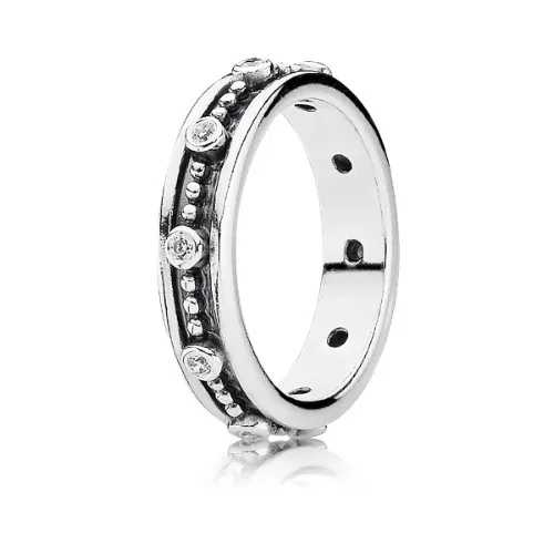 (immagine per) Fedina in argento decorato - 190882CZ - Anelli | PANDORA