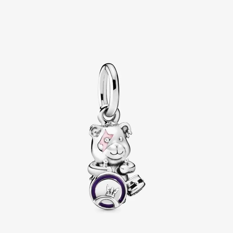 Charm pendente PANDORA Orsetto Theodore Musicista Punk 798281ENMX - Immagine del prodotto