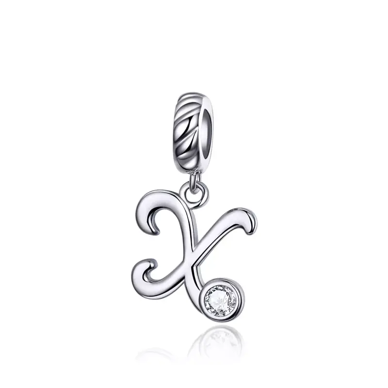 Charm Pendente tipo Pandora Lettera X - SCC1183-X - Immagine del prodotto