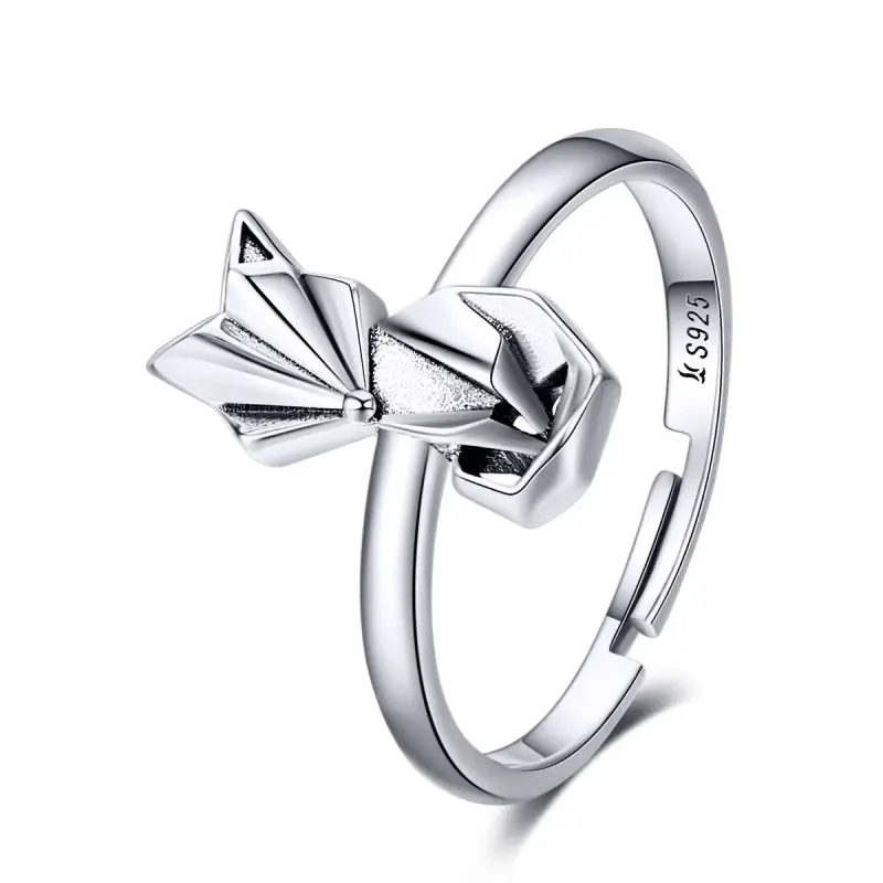 Anello aperto tipo Pandora Origami Volpe - SCR560 - Immagine del prodotto