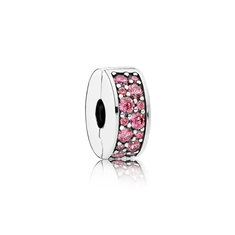 Clip Eleganza luccicante rosa caprifoglio - Pandora IT - Immagine del prodotto