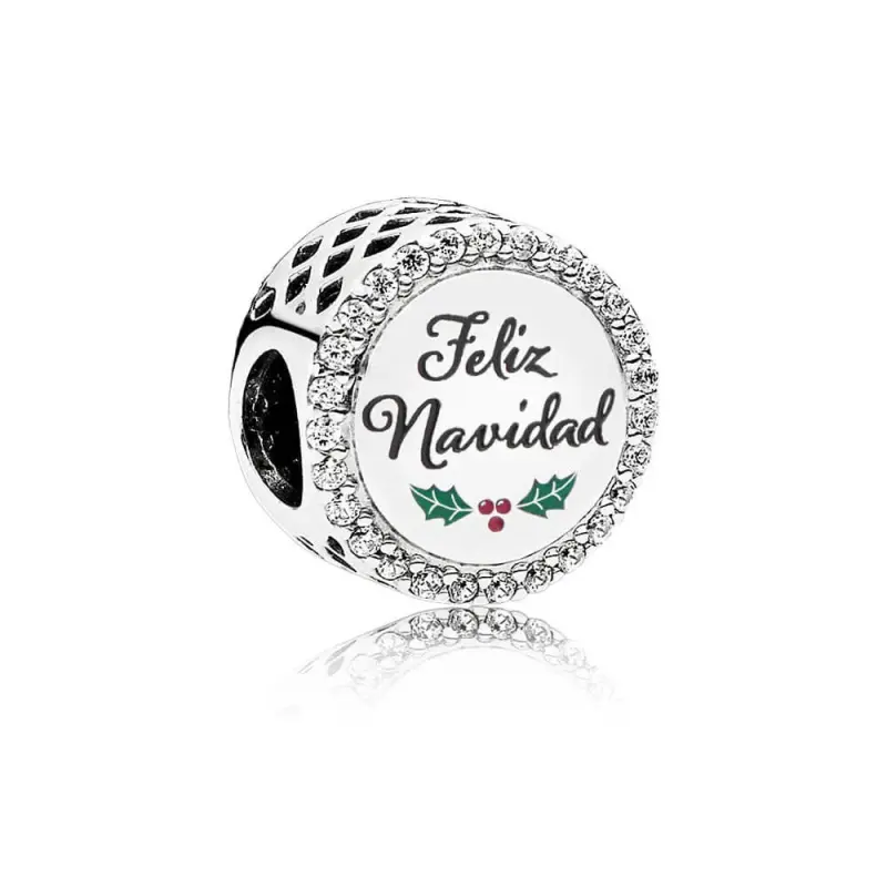 Charm PANDORA Feliz Navidad in argento - Immagine del prodotto