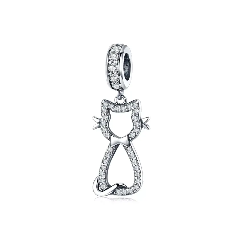 Charm Pendente tipo Pandora Gatto amorevole - SCC1162 - Immagine del prodotto