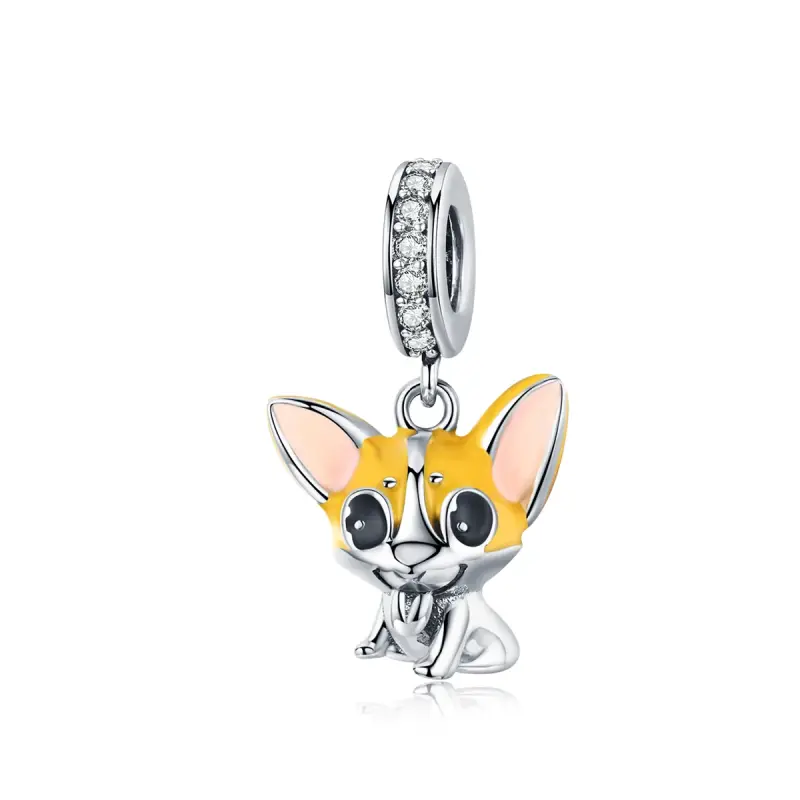 Charm Pendente tipo Pandora Corgi - BSC078 - Immagine del prodotto