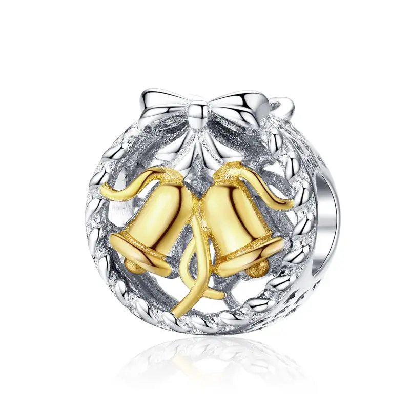 Charm tipo Pandora Campana di Natale - SCC1358 - Immagine del prodotto