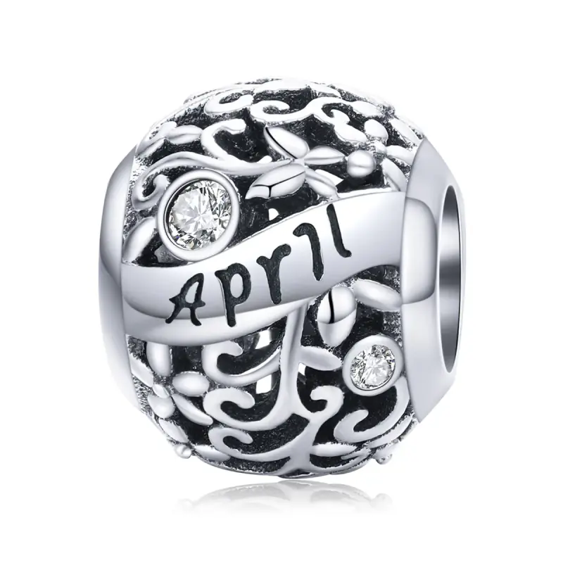 Charm tipo Pandora Aprile Birthstone - SCC1385-4 - Immagine del prodotto