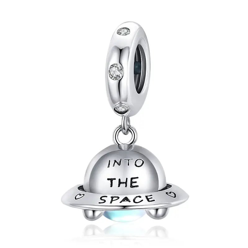 Charm Pendente tipo Pandora Piccola navicella spaziale - SCC1696 - Immagine del prodotto