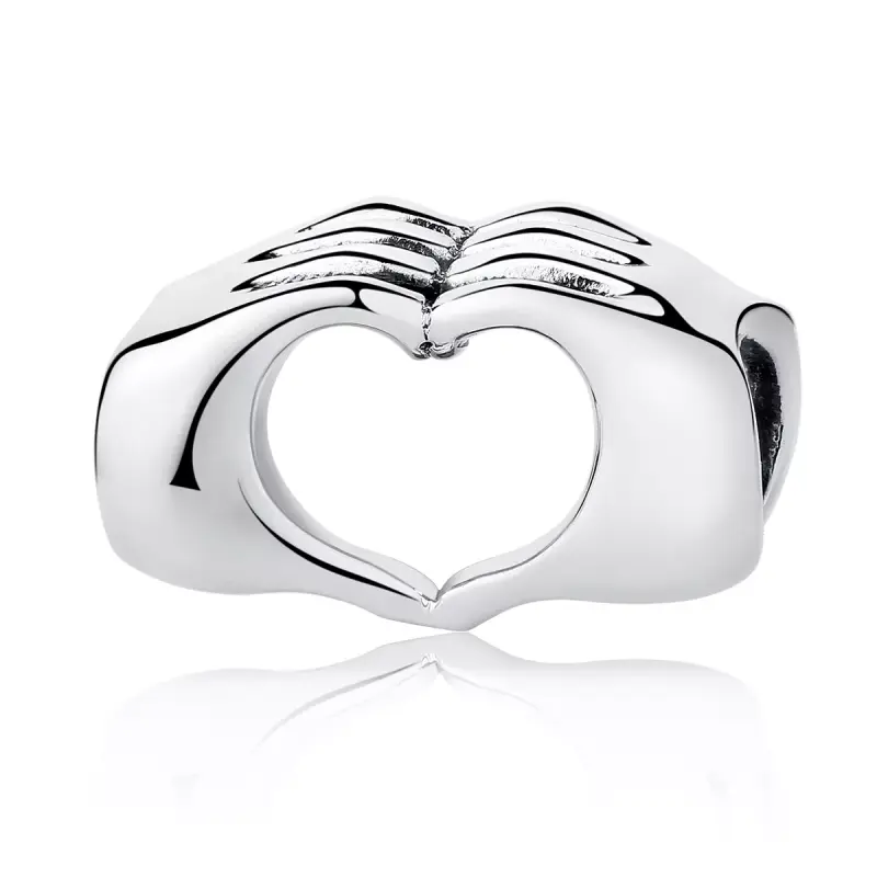 Charm tipo Pandora Mani con amore - SCC125 - Immagine del prodotto