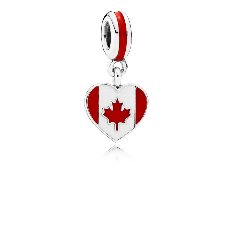 Charm pendente PANDORA Bandiera del cuore del Canada - Immagine del prodotto
