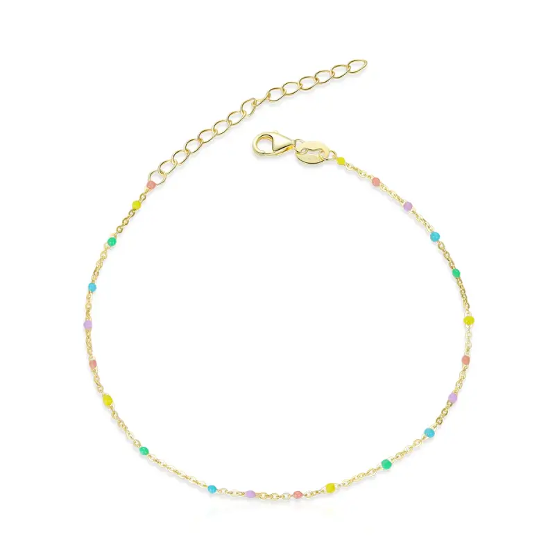 Bracciale tipo Pandora Arcobaleno - SCB211 - Immagine del prodotto