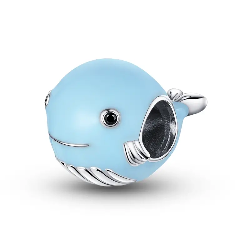 Charm tipo Pandora Piccola balena blu - BSC250 - Immagine del prodotto