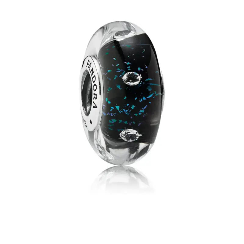 Charm Vetro di Murano Bolle Frizzanti Blu iridescente - 791627CZ - PANDORA - Immagine del prodotto