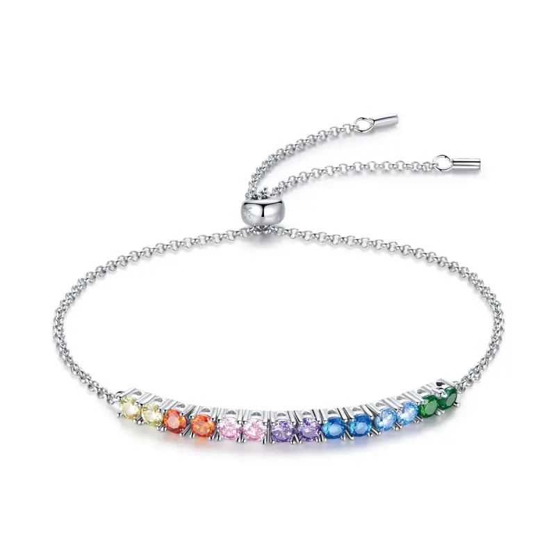 Bracciale tipo Pandora Ponte Arcobaleno - SCB213 - Immagine del prodotto