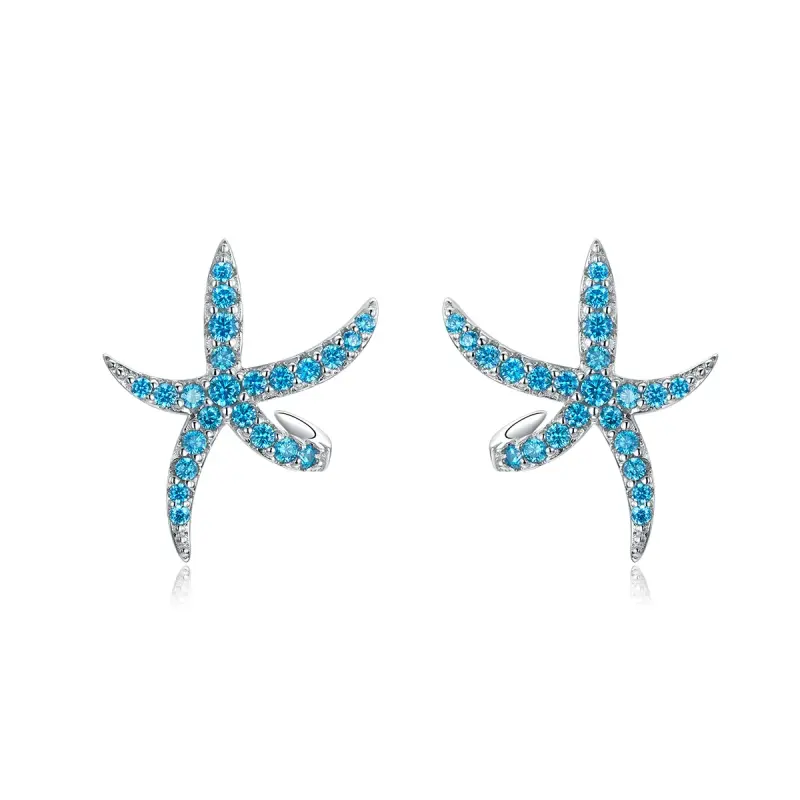 Orecchini a Lobo tipo Pandora Stella marina - BSE136 - Immagine del prodotto