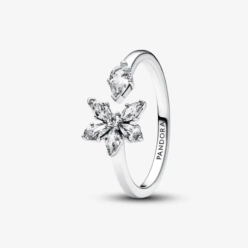 Anello aperto Pandora Sparkling Herbarium Cluster - 192611C01 - Immagine del prodotto