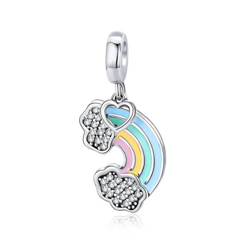 Charm Pendente tipo Pandora Arcobaleno dopo la pioggia - SCC905 - Immagine del prodotto