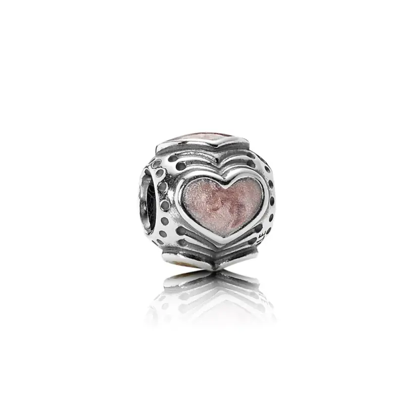 Charm Cuore nel Cuore Rosa - 790591EN28 - Charm | PANDORA - Immagine del prodotto