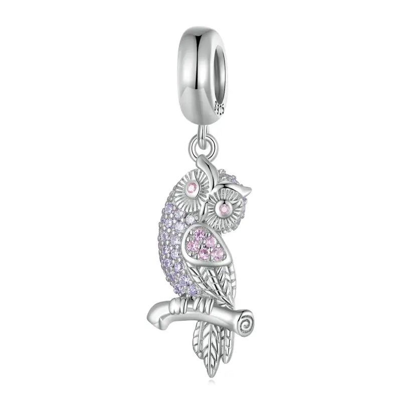 Pendente gufo stile Pandora - BSC832 - Immagine del prodotto