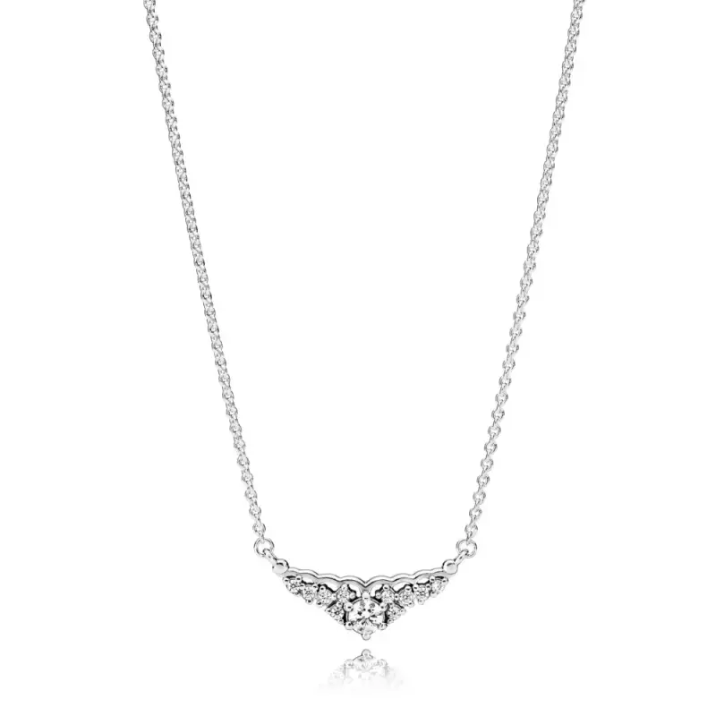 Collana con Pendente Tiara Fiabesca - 396227CZ-45 - Collane e pendenti | PANDORA - Immagine del prodotto