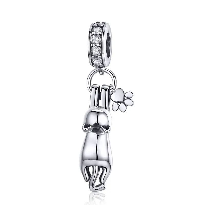 Charm Pendente tipo Pandora Gatto appiccicoso - SCC930 - Immagine del prodotto