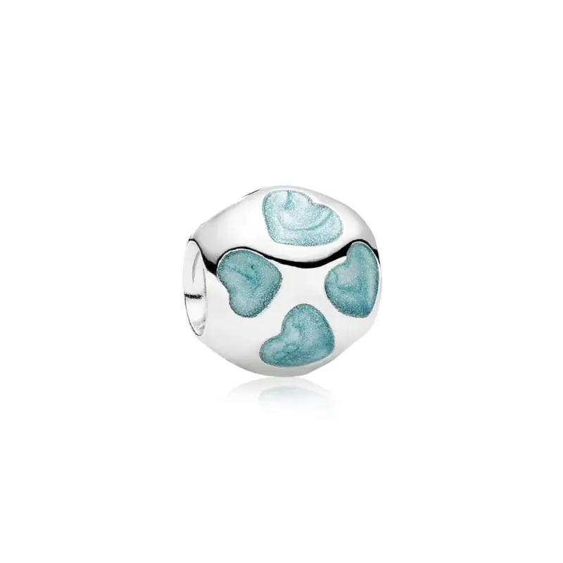 Charm Cuori Azzurri - 790543EN18 - Charm | PANDORA - Immagine del prodotto