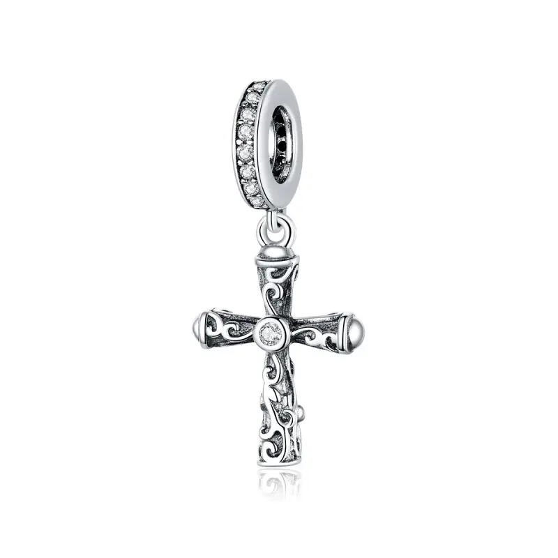 Charm Pendente tipo Pandora Croce d'epoca - BSC313 - Immagine del prodotto