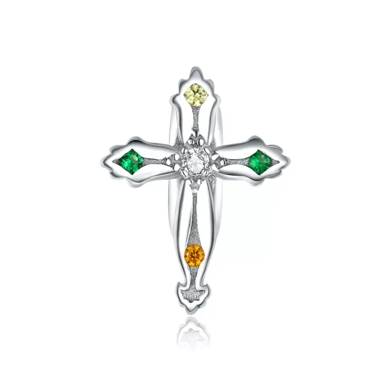 Charm tipo Pandora Croce del Ringraziamento - BSC343 - Immagine del prodotto