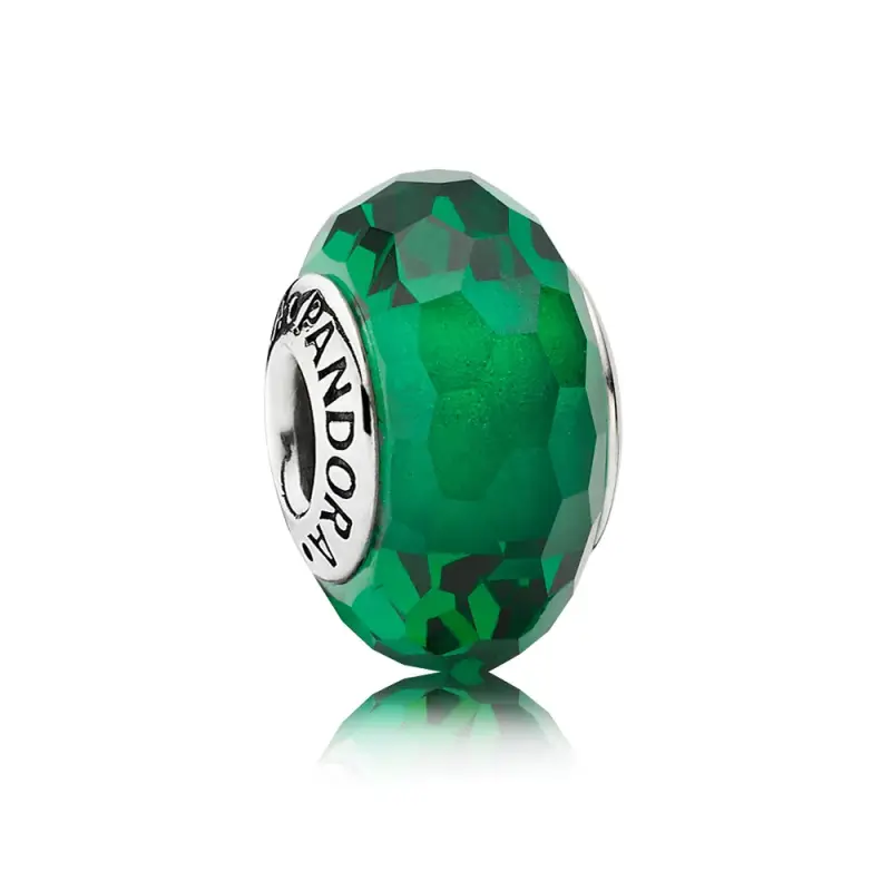 Charm in Vetro di Murano  Sfaccettato Verde - Pandora IT | PANDOR - Immagine del prodotto