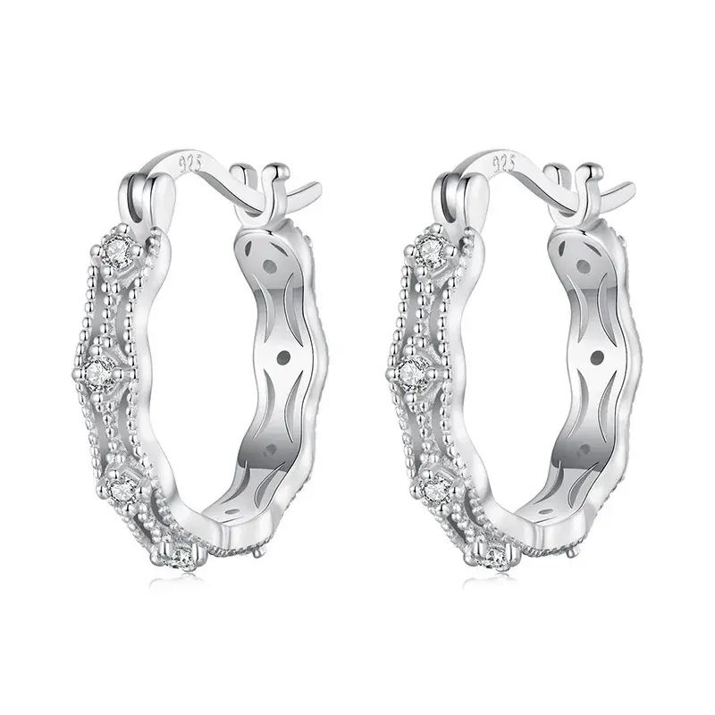 Orecchini in pizzo stile PANDORA - BSE1101 - Immagine del prodotto