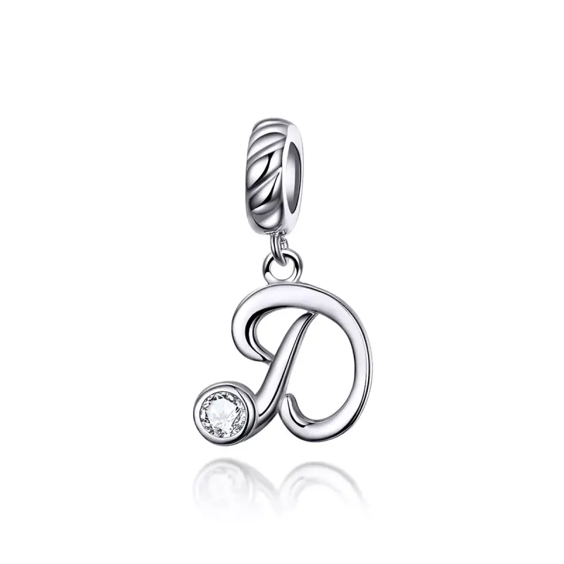 Charm Pendente tipo Pandora Lettera D - SCC1183-D - Immagine del prodotto
