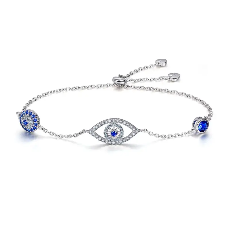 Bracciale tipo Pandora Occhio custode - SCB089 - Immagine del prodotto