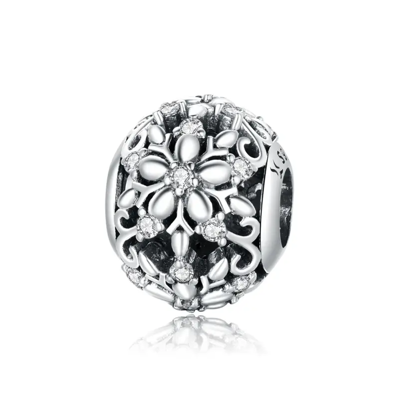 Charm tipo Pandora Openwork Fiocchi di neve - SCC1651 - Immagine del prodotto