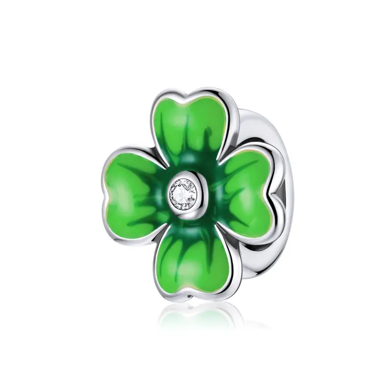 Charm tipo Pandora Trifoglio fortunato - SCC1749 - Immagine del prodotto