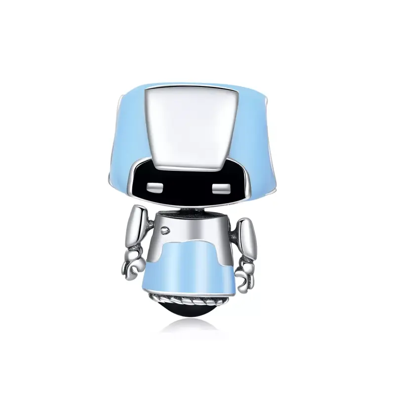 Charm tipo Pandora Robot Zaffiro - SCC1773 - Immagine del prodotto