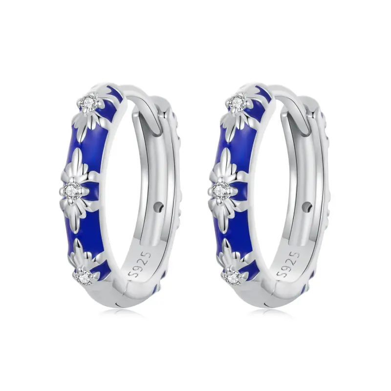 Orecchini Iris stile PANDORA - SCE1739 - Immagine del prodotto