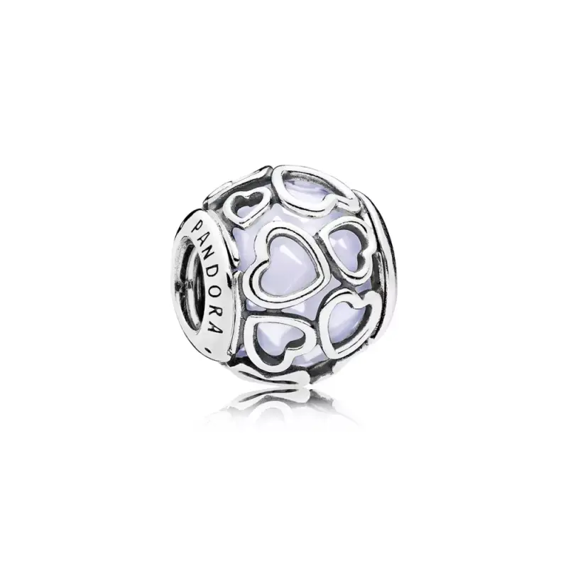 Charm Apri il tuo Cuore Bianco Opalescente - Pandora IT | PANDORA - Immagine del prodotto