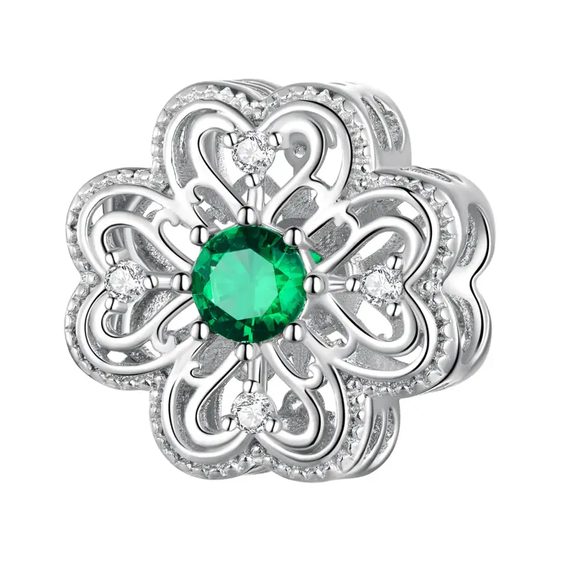 Charm a quattro foglie di trifoglio stile Pandora - BSC759 - Immagine del prodotto