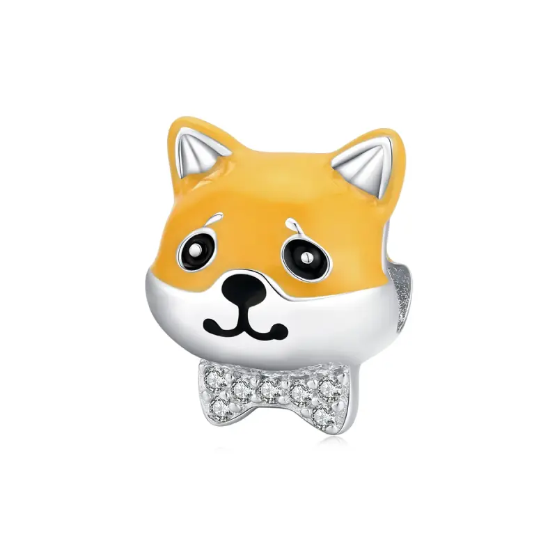 Charm tipo Pandora Shiba Inu - BSC188 - Immagine del prodotto