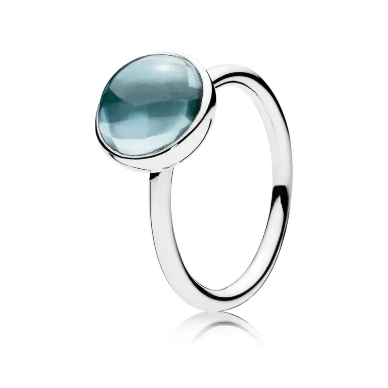 Anello Goccia Poetica Celeste 190982Nab Anelli Pandora - Immagine del prodotto
