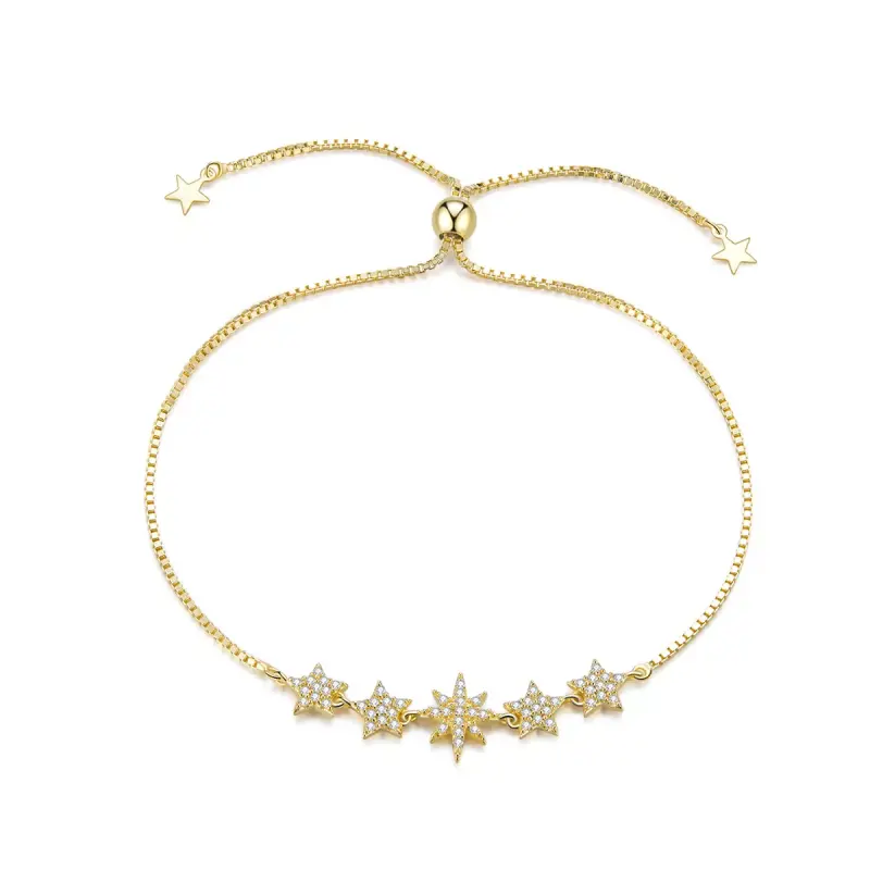 Bracciale tipo Pandora Stellato - BSB067 - Immagine del prodotto